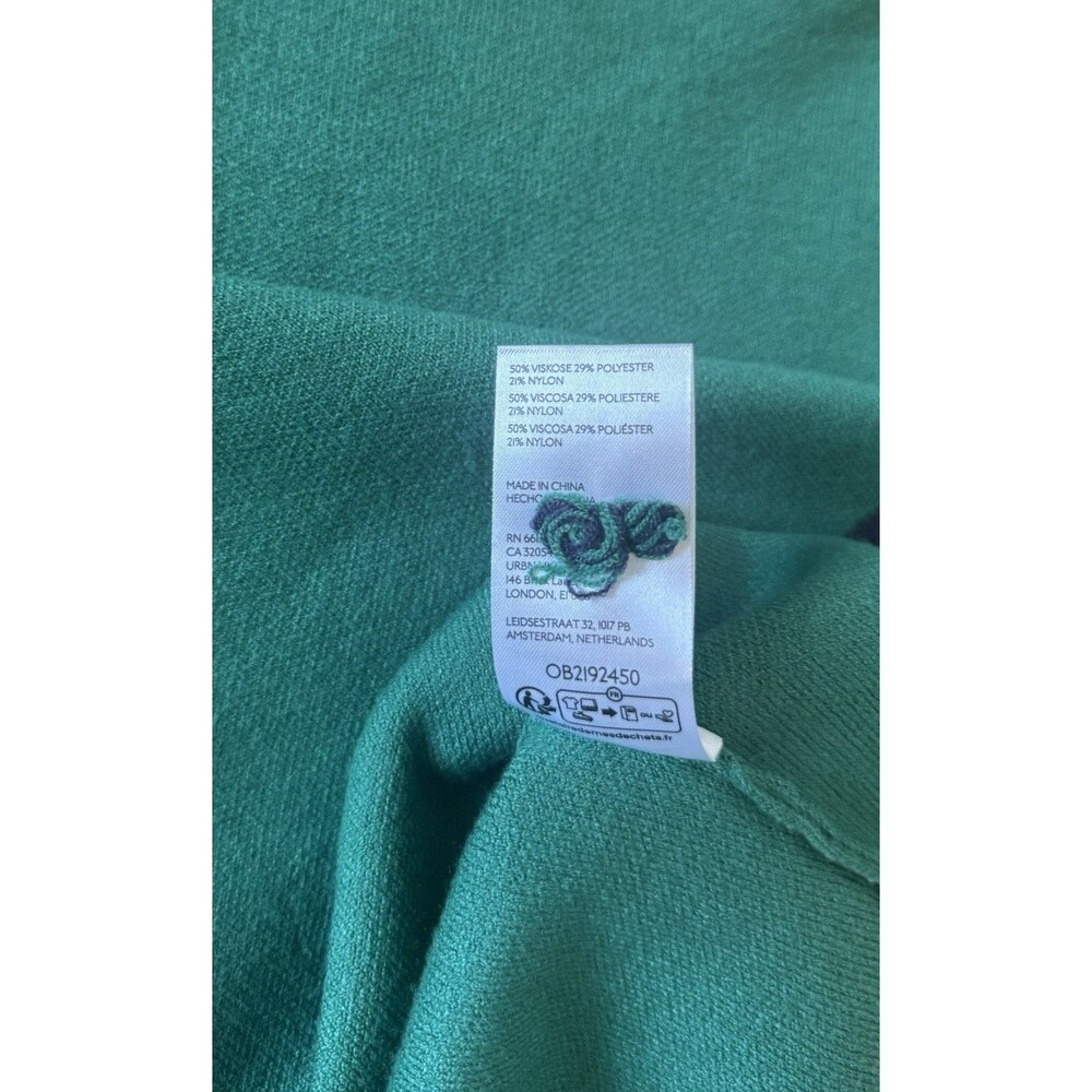 Anthropologie Maeve Pullover Sweater Mock Neck Size Small Green - Picture 8 of 8